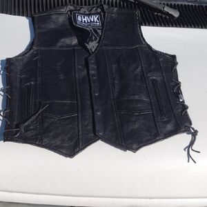 Black Leather Vest for Men[M] NWOT